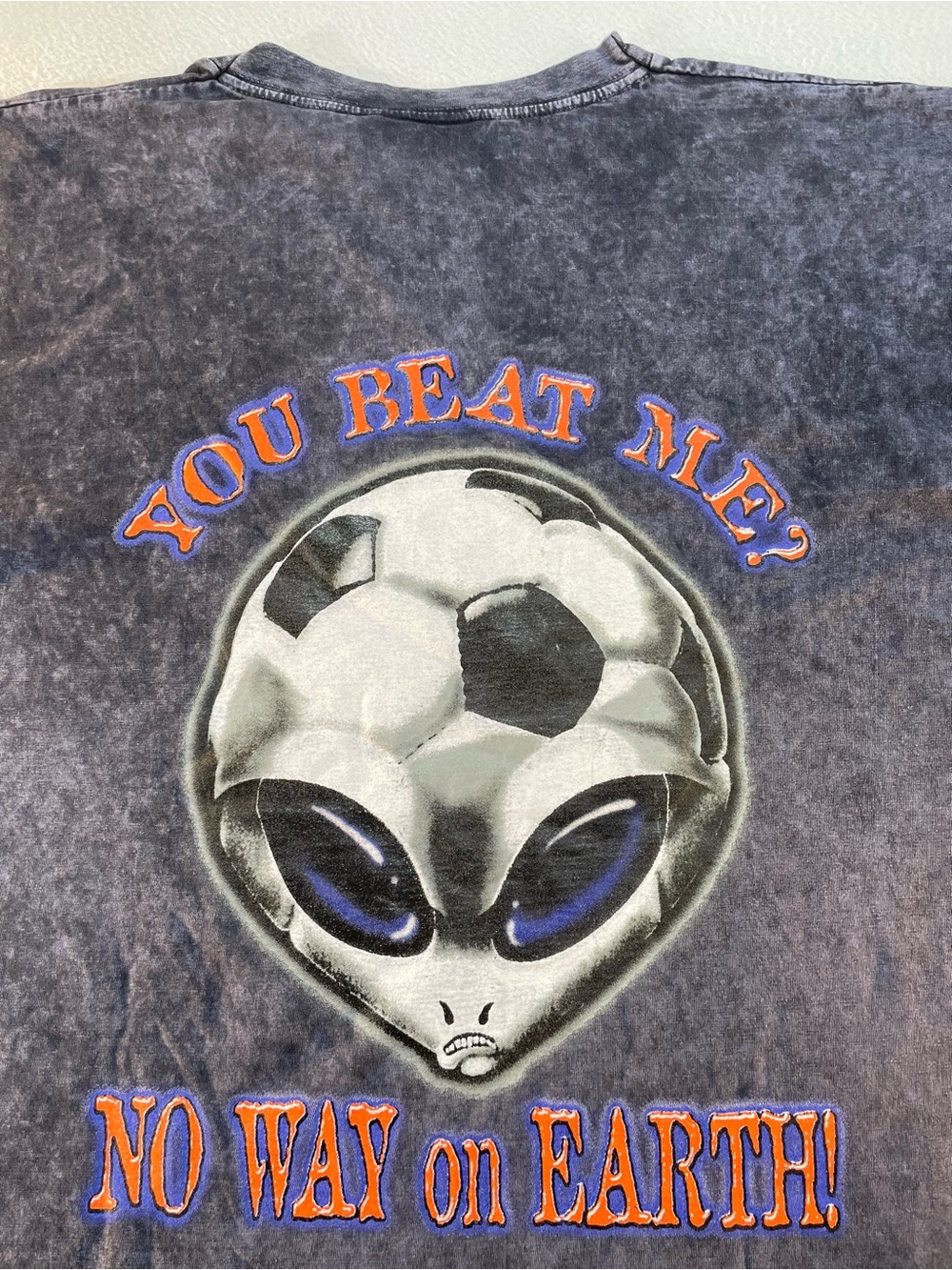 Vintage Unisex No Rules Soccer Alien T Shirt Size Large